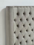 2025 MODERN MAYBACH CHESTERFIELD BED WITH SILVEER STUD FINISH