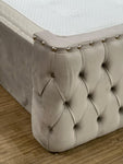 2025 MODERN MAYBACH CHESTERFIELD BED WITH SILVEER STUD FINISH