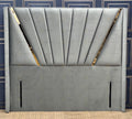 MODERN CROWN WING BED FRAME WITH GOLD STRIP FINISH