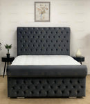 ROYAL SLEIGH BED CHESTERFIELD STYLE