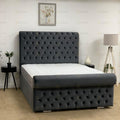 ROYAL SLEIGH BED CHESTERFIELD STYLE