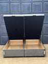 ELEGANCE LINE SILVER BED - OTTOMAN STORAGE BED