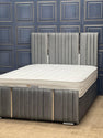 ELEGANCE LINE SILVER BED - OTTOMAN STORAGE BED