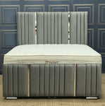 ELEGANCE LINE SILVER BED - OTTOMAN STORAGE BED