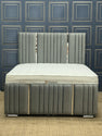 ELEGANCE LINE SILVER BED - OTTOMAN STORAGE BED