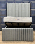 LINNING DESIGN SPILT HEADBOARD BED