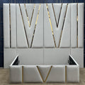 VICTORIA  FULL WALL PANEL BED FRAME WITH TRIM FINSHING