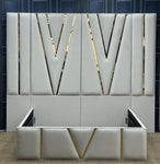 VICTORIA  FULL WALL PANEL BED FRAME WITH TRIM FINSHING