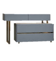 dressing table leather effect
