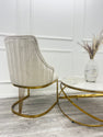 CHELMSFORD VELVET DINING CHAIR GOLD