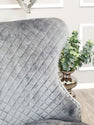 Chelsea Dining Chair with Lion Knocker & Buttoned Back