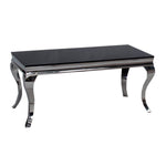 Louis black glass coffee Table