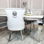 Megan dining chair - Plain back / Lion knocker