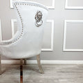 Megan dining chair - Plain back / Lion knocker