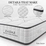 Zadaz 1000 Pocket Mattress