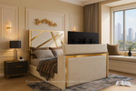 Monaco TechSmart Bed – Gold Accent with Hidden TV Lift