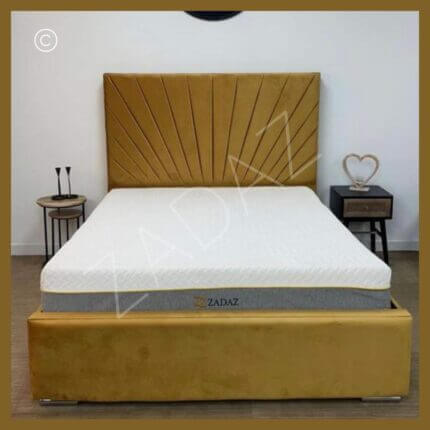 mustard bed frame